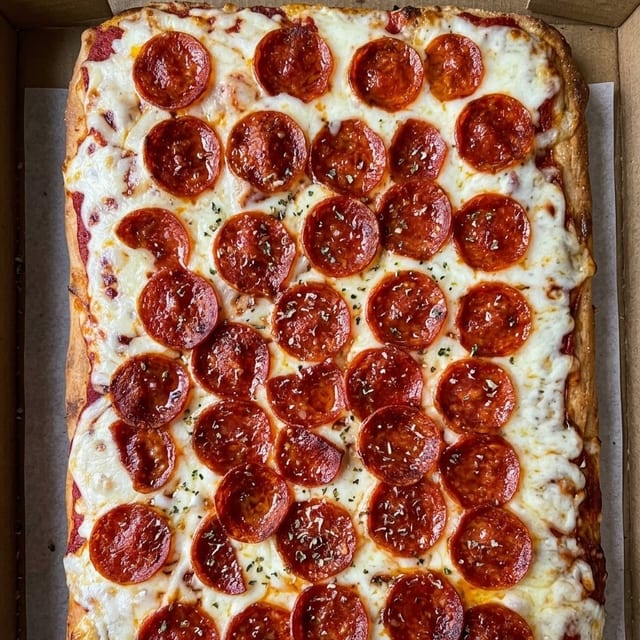 18" x 12" SICILIAN PIZZA.