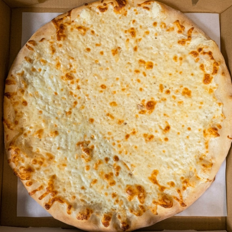 Savor our white pizza