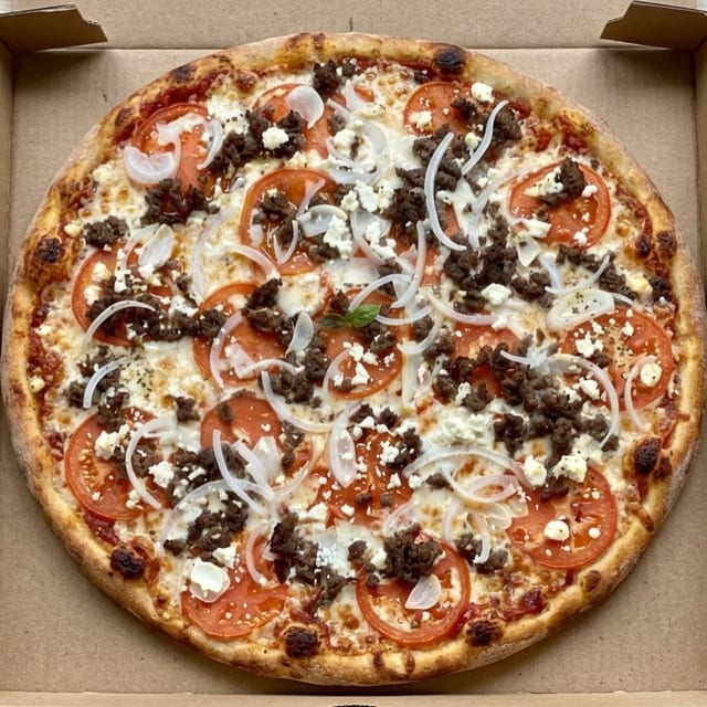 LARGE MEDITERRANEAN PIZZA.