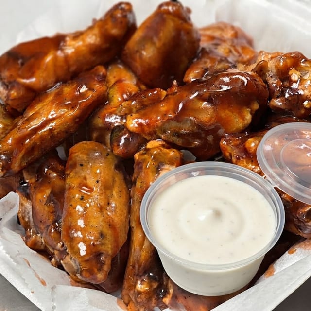 50 CHICKEN WINGS.