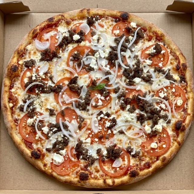 SMALL MEDITERRANEAN PIZZA.