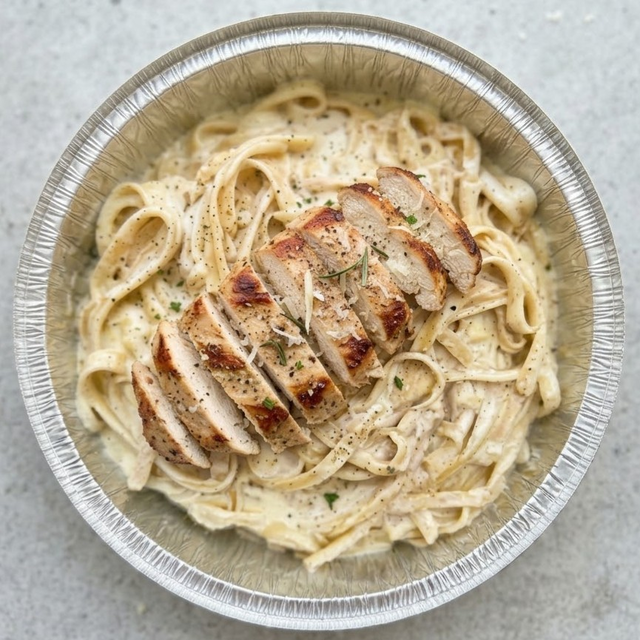 CHICKEN ALFREDO.