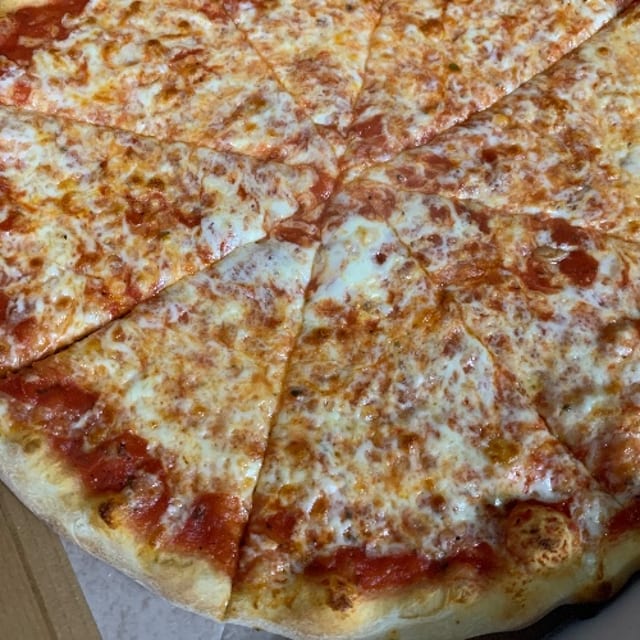 LARGE CHEESE PIZZA.