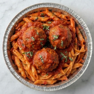 ZITI WITH MEATBALLS