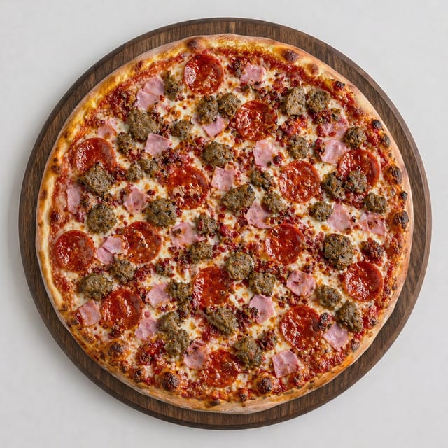 LARGE MEATLOVERS PIZZA.
