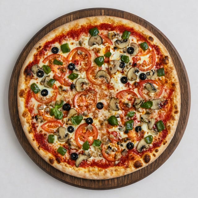 LARGE VEGGIE PIZZA.