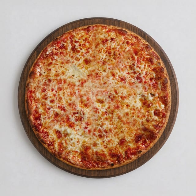 MEDIUM CHEESE PIZZA.