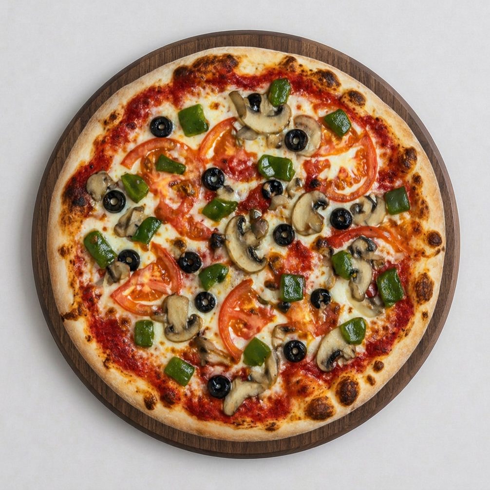 MEDIUM VEGGIE PIZZA.