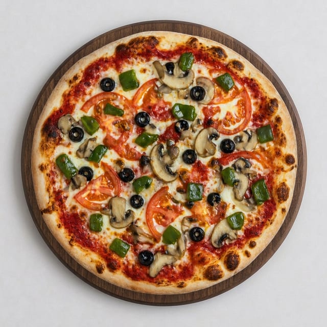 MEDIUM VEGGIE PIZZA.