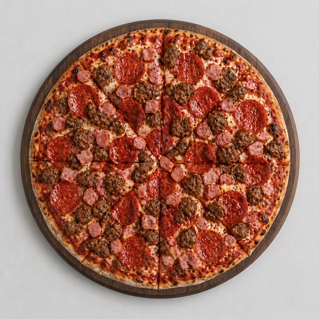 MEDIUM MEATLOVERS PIZZA.