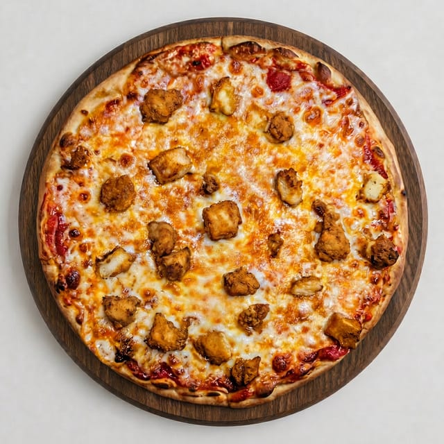 LARGE BUFFALO CHICKEN PIZZA.